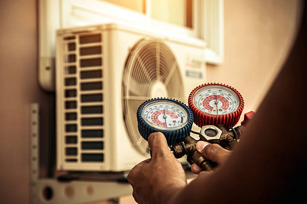 Professional Air Conditioning Service technician working in Callahan, FL